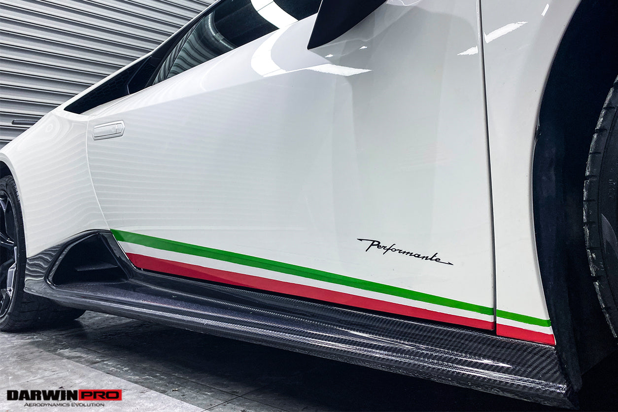 2015-2025 Lamborghini Huracan LP610 & LP580 & EVO & STO & Tecnica PEVO Style Side Skirts