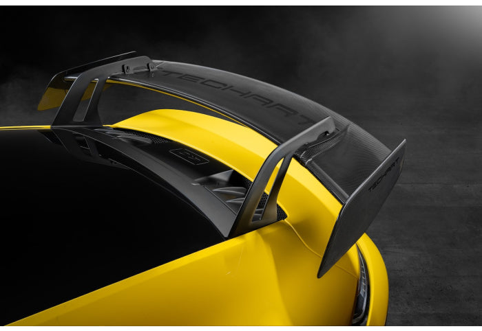 TechArt Carbon Rear Spoiler with End Plates for 992 GT3 - [The Exotic Hub]