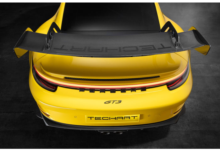 TechArt Carbon Rear Spoiler with End Plates for 992 GT3 - [The Exotic Hub]