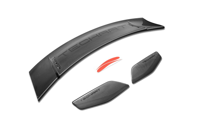 TechArt Carbon Rear Spoiler with End Plates for 992 GT3 - [The Exotic Hub]