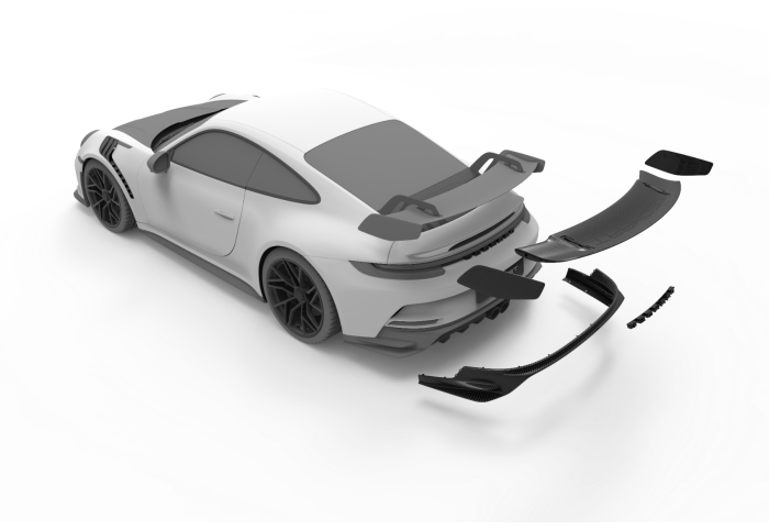 TechArt Carbon Wing End Plates for 992 GT3 - [The Exotic Hub]