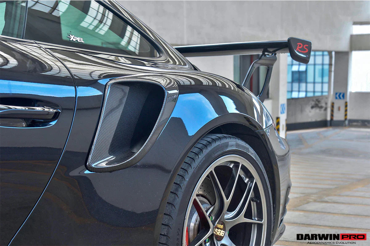 2013-2019 Porsche 991 Turbo/S GT2RS Style Carbon Fiber Quarter Panel Side Scoops - [The Exotic Hub]