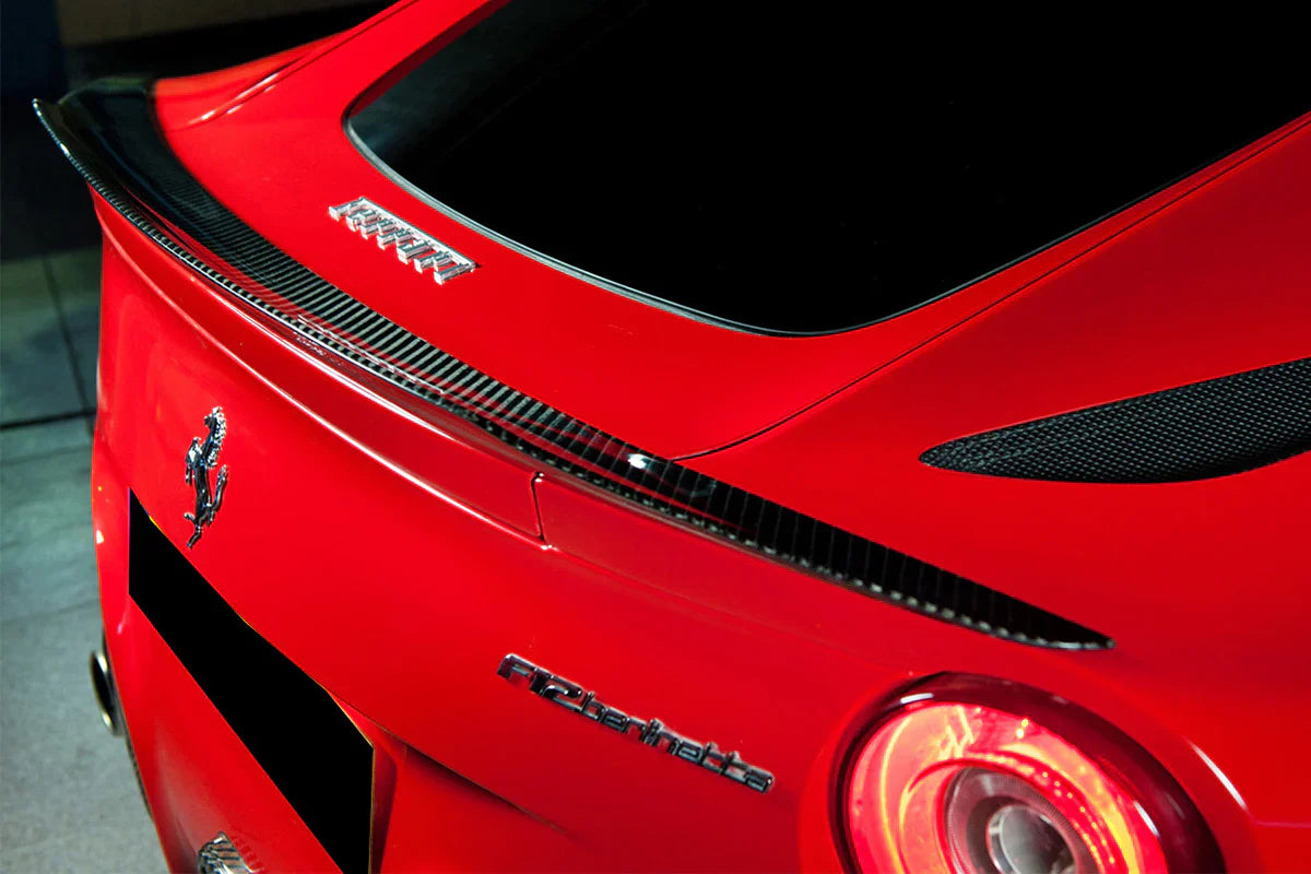 2012-2017 Ferrari F12 Berlinetta RS Style Carbon Fiber Trunk Spoiler - [The Exotic Hub]