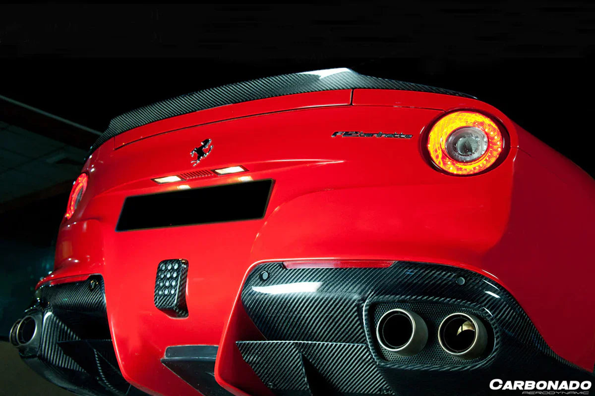 2012-2017 Ferrari F12 Berlinetta RS Style Carbon Fiber Trunk Spoiler - [The Exotic Hub]