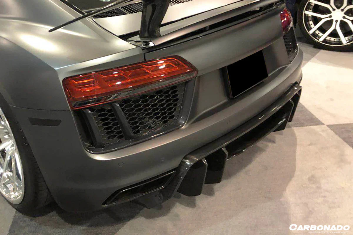 2016-2019 Audi R8 Coupe/Spyder VRS Style Carbon Fiber Rear Diffuser - [The Exotic Hub]