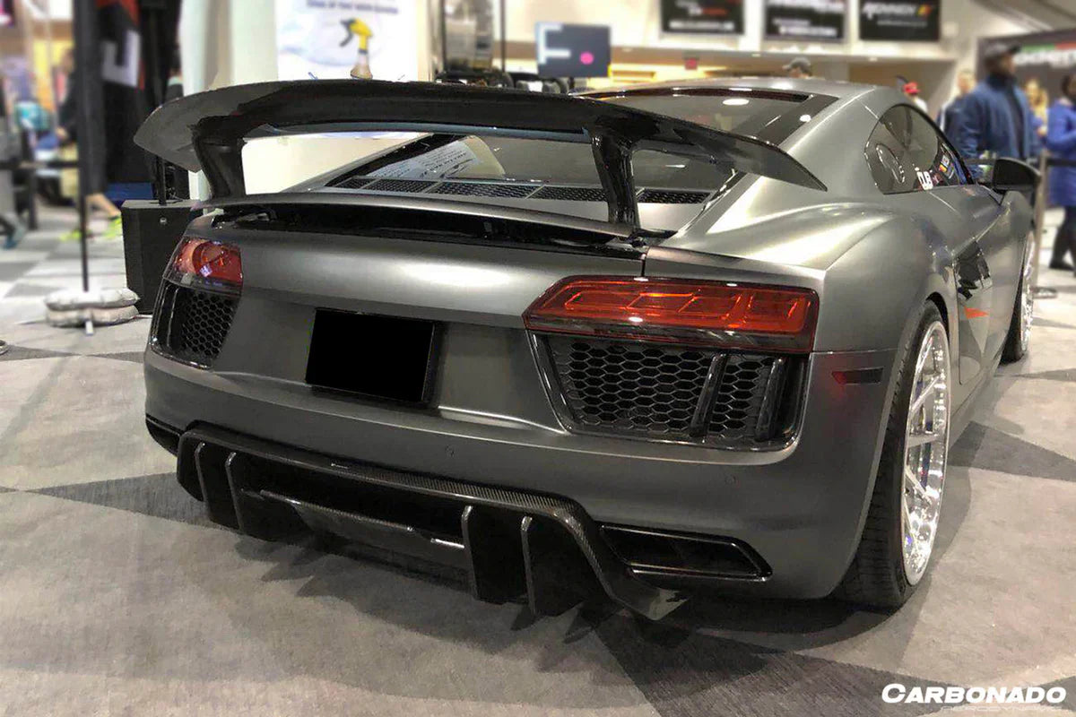 2016-2019 Audi R8 Coupe/Spyder VRS Style Carbon Fiber Rear Diffuser - [The Exotic Hub]