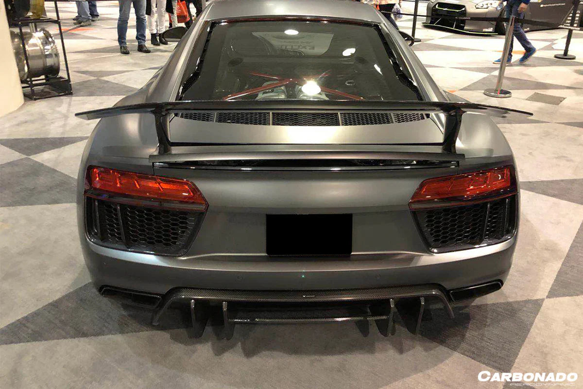 2016-2019 Audi R8 Coupe/Spyder VRS Style Carbon Fiber Rear Diffuser - [The Exotic Hub]