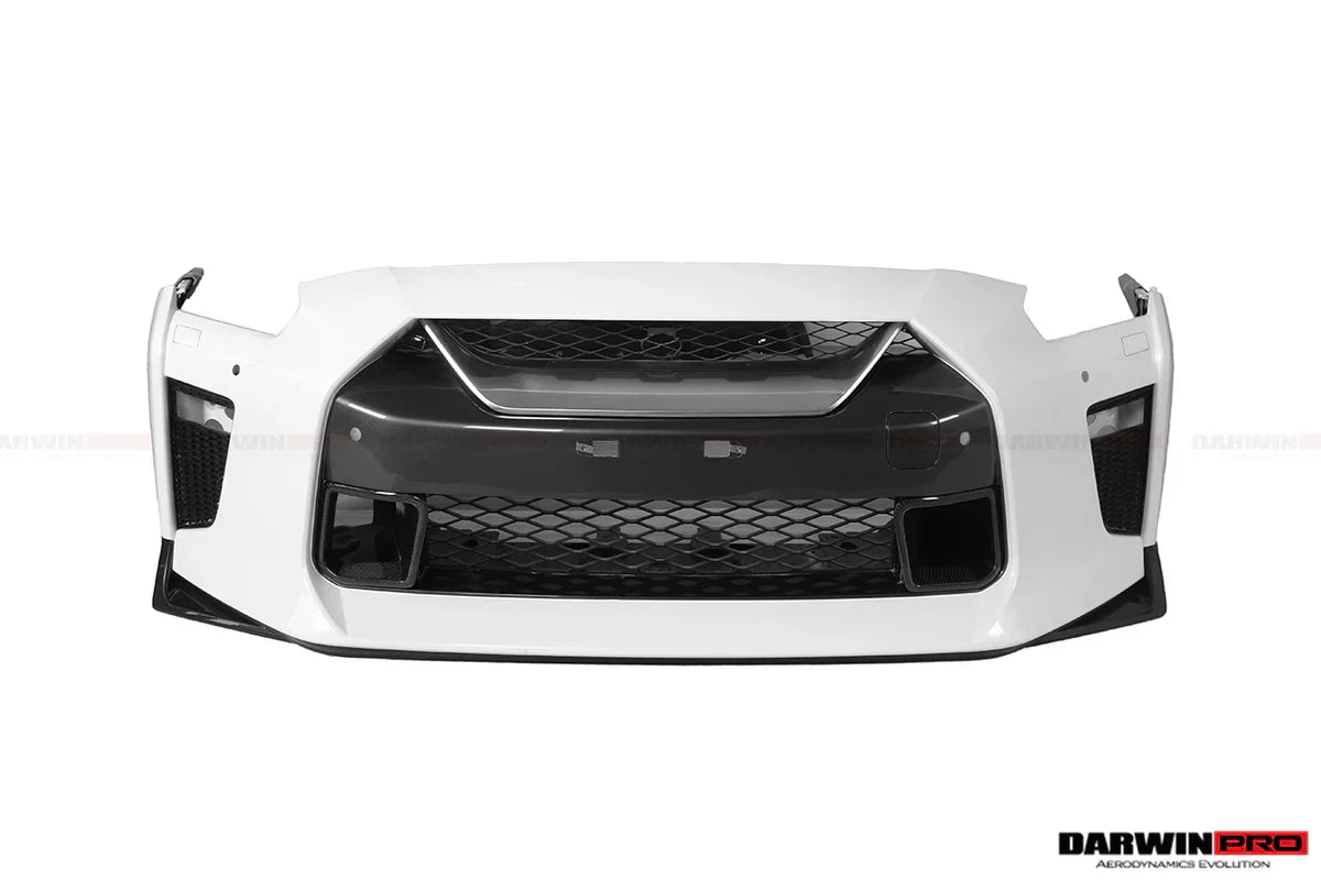 2017-2022 Nissan GTR R35 EBA BKSS Style Carbon Fiber Front Bumper Vents - [The Exotic Hub]