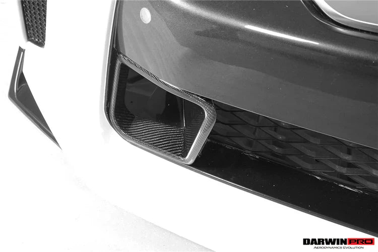 2017-2022 Nissan GTR R35 EBA BKSS Style Carbon Fiber Front Bumper Vents - [The Exotic Hub]