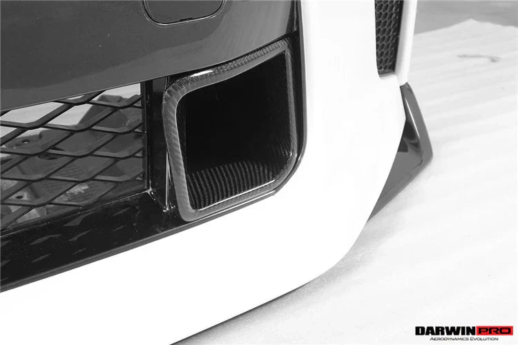 2017-2022 Nissan GTR R35 EBA BKSS Style Carbon Fiber Front Bumper Vents - [The Exotic Hub]