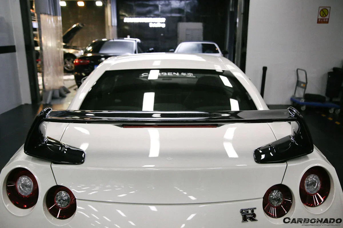 2008-2022 Nissan GTR R35 CBA/DBA/EBA AMS Style Trunk Spoiler - [The Exotic Hub]