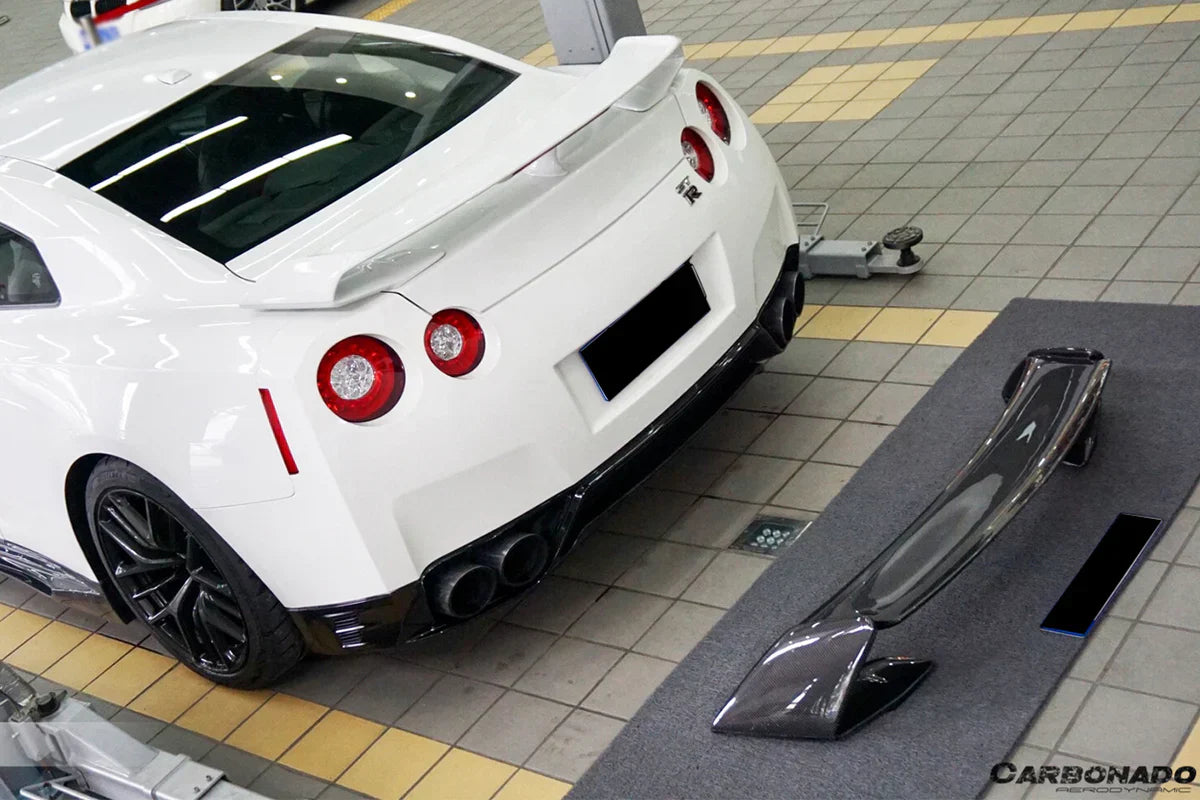 2008-2022 Nissan GTR R35 CBA/DBA/EBA AMS Style Trunk Spoiler - [The Exotic Hub]